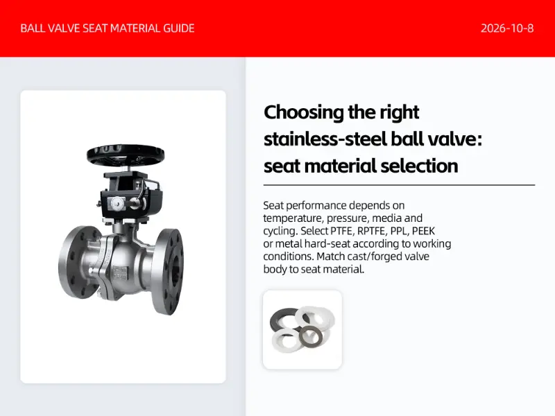 Stainless Steel Ball Valve Sigillum Electionis: A Decision-Making Guide Based on Temperature and Pressure for Inquiries Stainless Steel Ball Valve Sigillum Electionis: A Decision-Making Guide Based on Temperature and Pressure for Inquiries