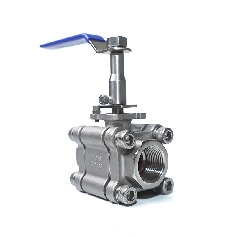 3PC Steel Ball Valve 2000WOG Fundo Stem